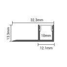 LED csempeprofil 2m SET 5111 (Optonica)