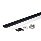 LED profil 30x10mm fekete szerkezet 2m SZETT 5116 (Optonica)