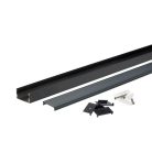 LED profil 40x20mm fekete szerkezet 2m SZETT fekete borítással 5120 (Optonica)