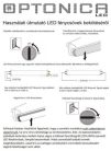 LED fénycső T8 7W 25.4x600mm hideg fehér 5541 (Optonica)