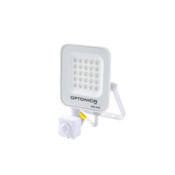   LED SMD reflektor 20 W ,fehér ház mozgásérzékelővel , nappali fehér 5764 (Optonica)