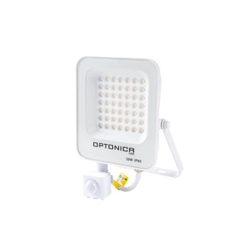  OPTONICA LED SMD reflektor 30 W ,fehér ház mozgásérzékelővel , hideg fehér 5766