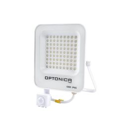    OPTONICA LED SMD reflektor 50 W ,fehér ház mozgásérzékelővel , hideg fehér 5769