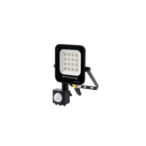  OPTONICA LED SMD reflektor 10 W ,fekete ház mozgásérzékelővel , hideg fehér 5771