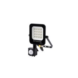   LED SMD reflektor 10 W ,fekete ház mozgásérzékelővel , meleg fehér 5773 (Optonica)