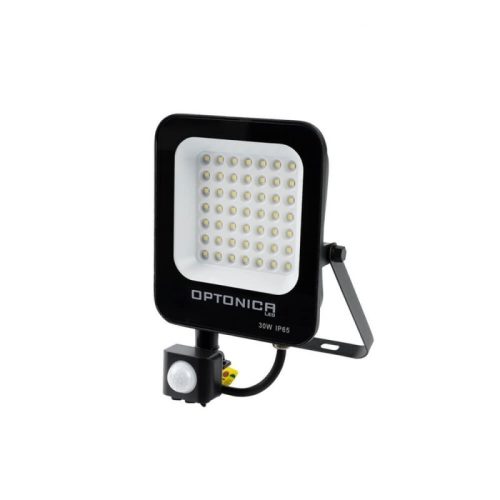  OPTONICA LED SMD reflektor 30 W ,fekete ház mozgásérzékelővel , hideg fehér 5766