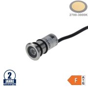 Optonica 1W LED állólámpa Inox 24V IP68 meleg fehér/ 581