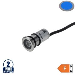 Optonica 1W LED állólámpa Inox 24V IP68 Blue/ 582