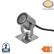   Optonica 1,3 W-os LED padló- és járdalámpa, forgatható 24V IP68 meleg fehér / 590