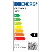 Optonica CityLine Sensor LED reflektor fehér, 70cm-es kábel 30W/120° - Hideg fehér 5958