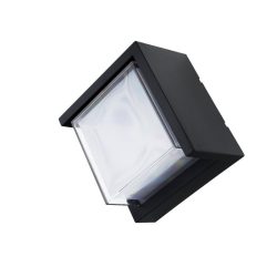   OPTONICA LED 12W fali lámpa rombusz "le" fekete IP65 semleges fehér/ 7531