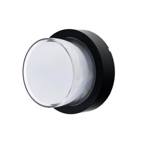 OPTONICA LED 15 W fali lámpa kerek fekete IP65 semleges fehér/ 7533