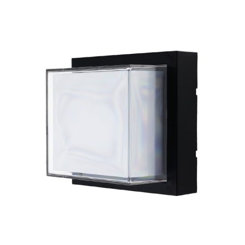 OPTONICA LED 15W  fali lámpa Rhombus Black IP65 meleg fehér 7534