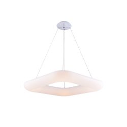   OPTONICA mennyezeti LED függőlámpa fehér négyzet/38w/120°/450x450x1200mm/meleg fehér/ 9038