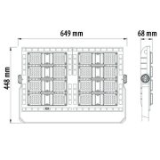 OPTONICA LED STADION VILÁGÍTÁS  480W  48000Lumen  hideg fehér  9178